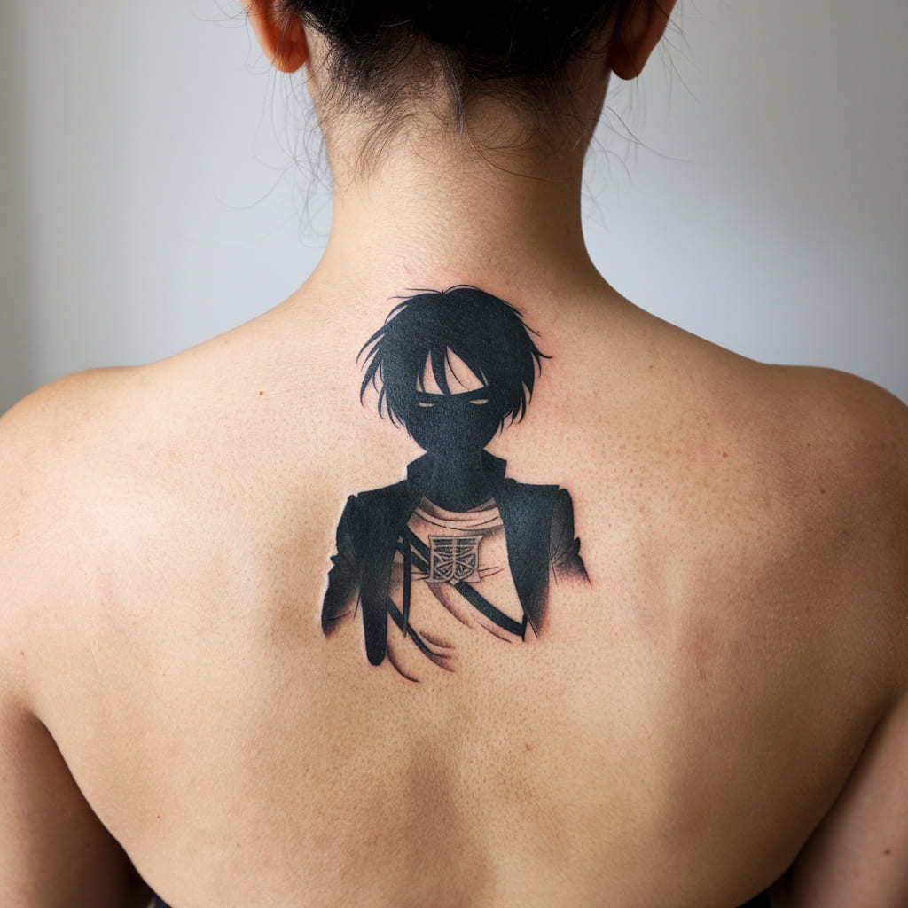 Character Silhouette of Eren Yeager