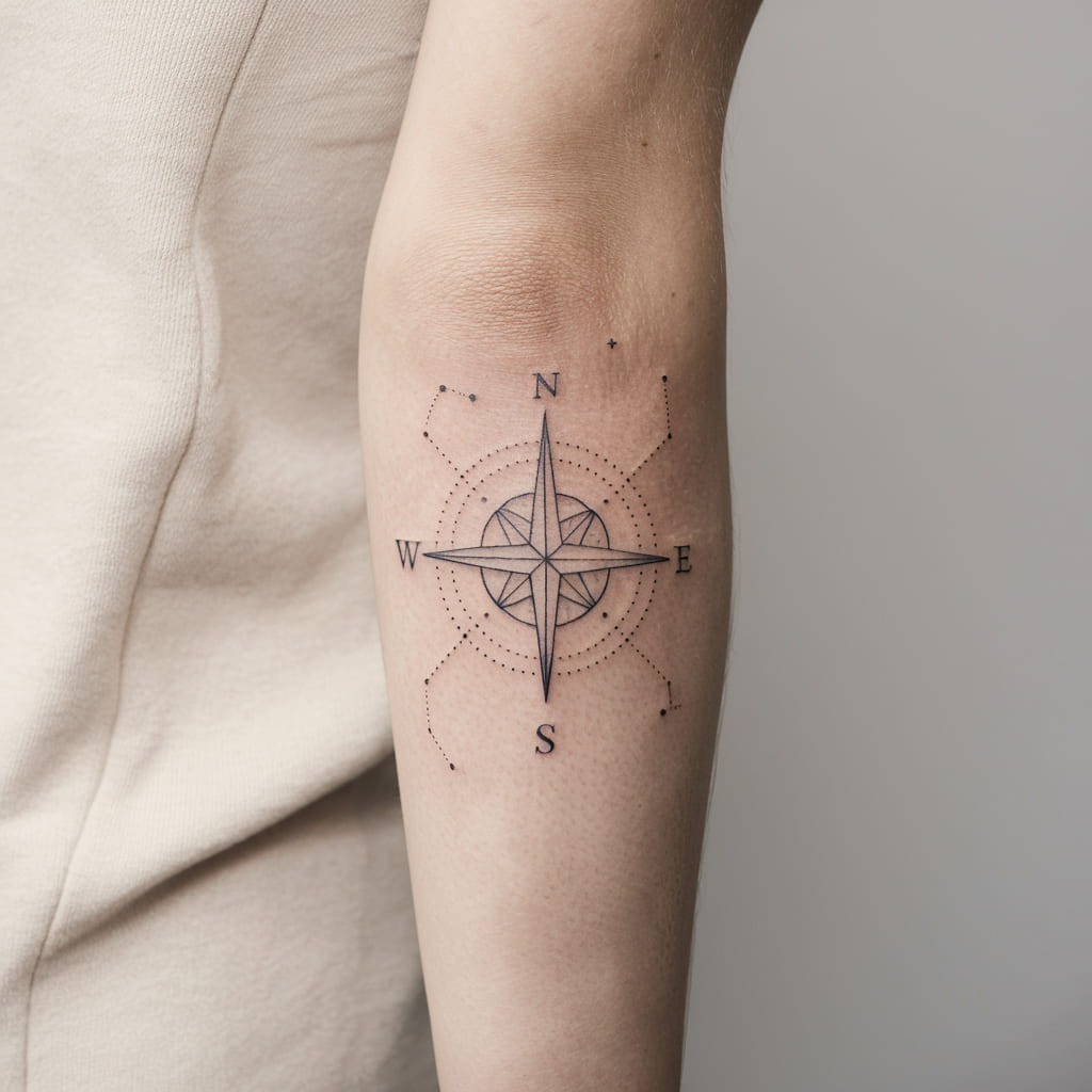 Compass Celestial Tattoos