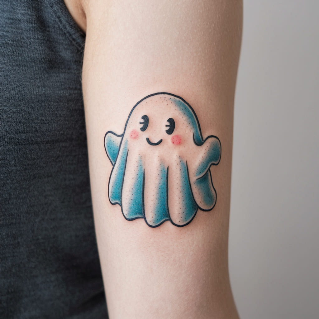 Cute Ghost with a Smile