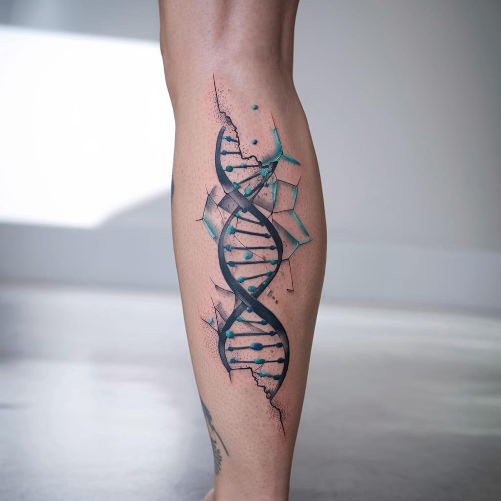 DNA Shattering into Glass on the Leg