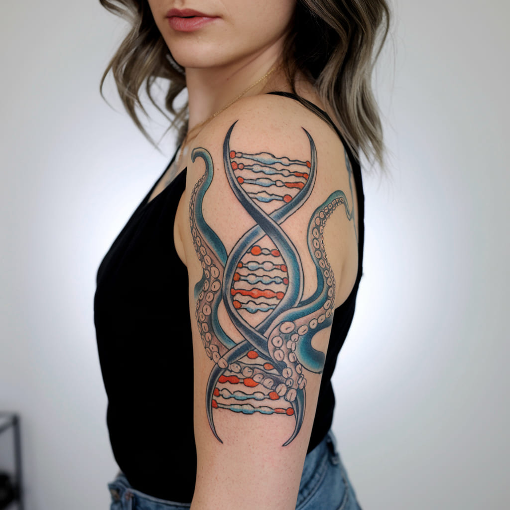 DNA and Octopus Tentacles on the Arm