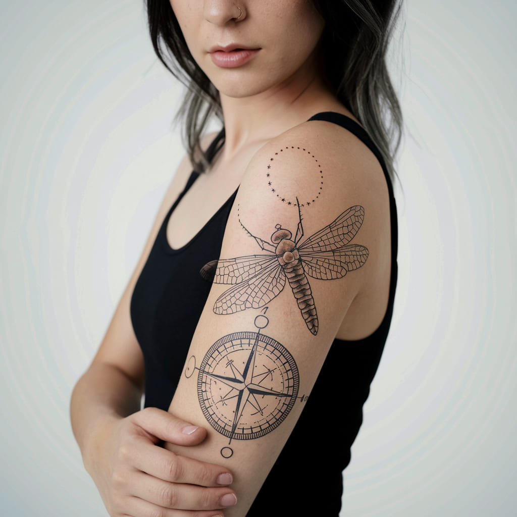 Firefly with a Compass on the Arm