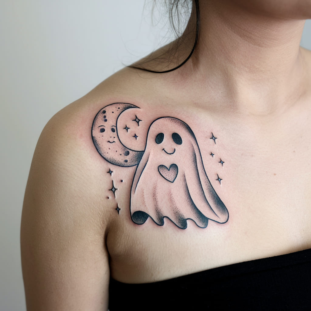 Ghost and Moon