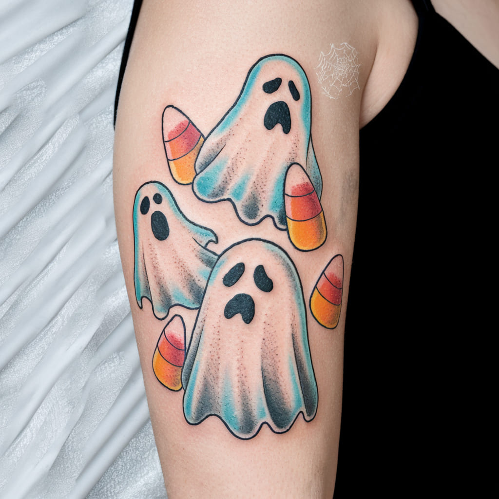 Ghosts with Candy Corn