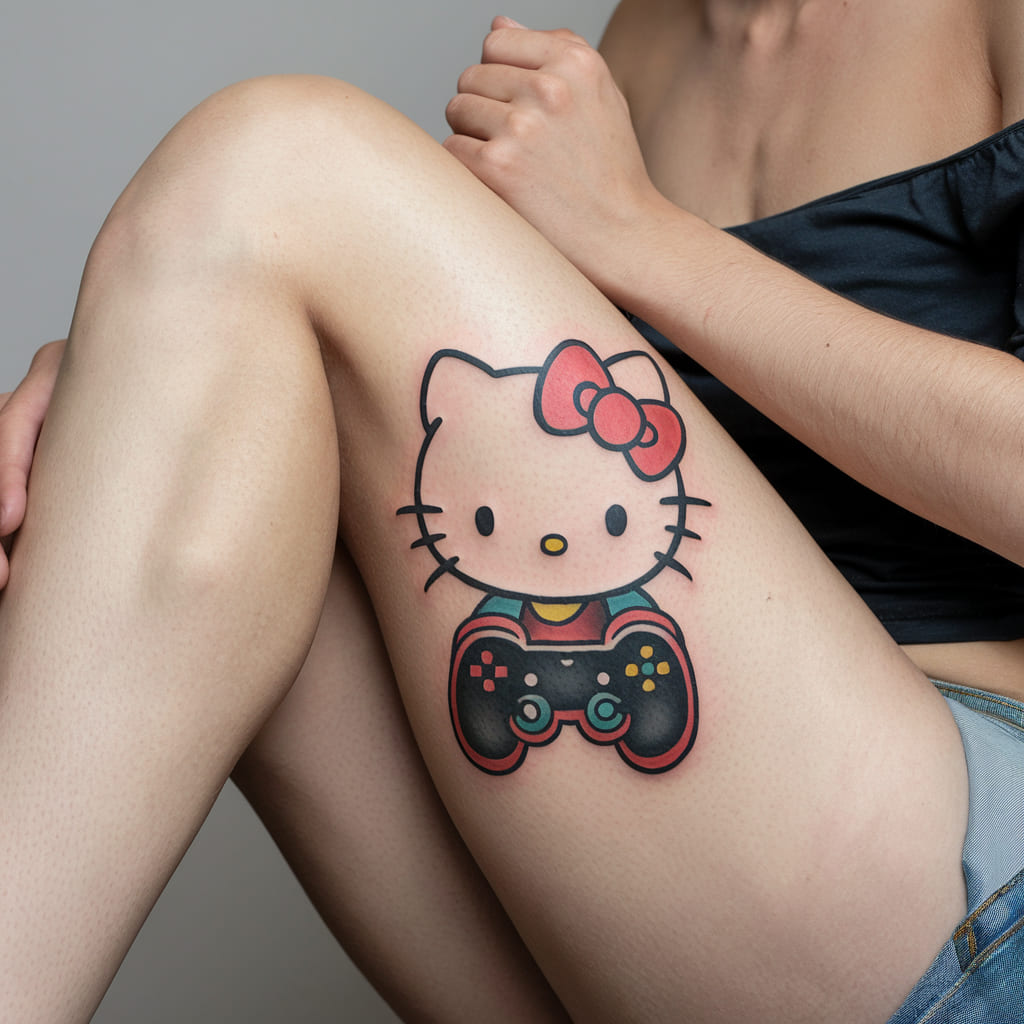 Hello Kitty as a Gamer