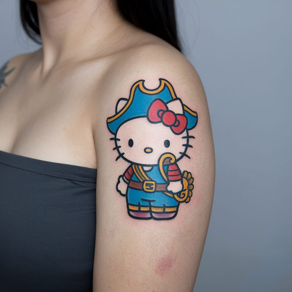 Hello Kitty as a Pirate