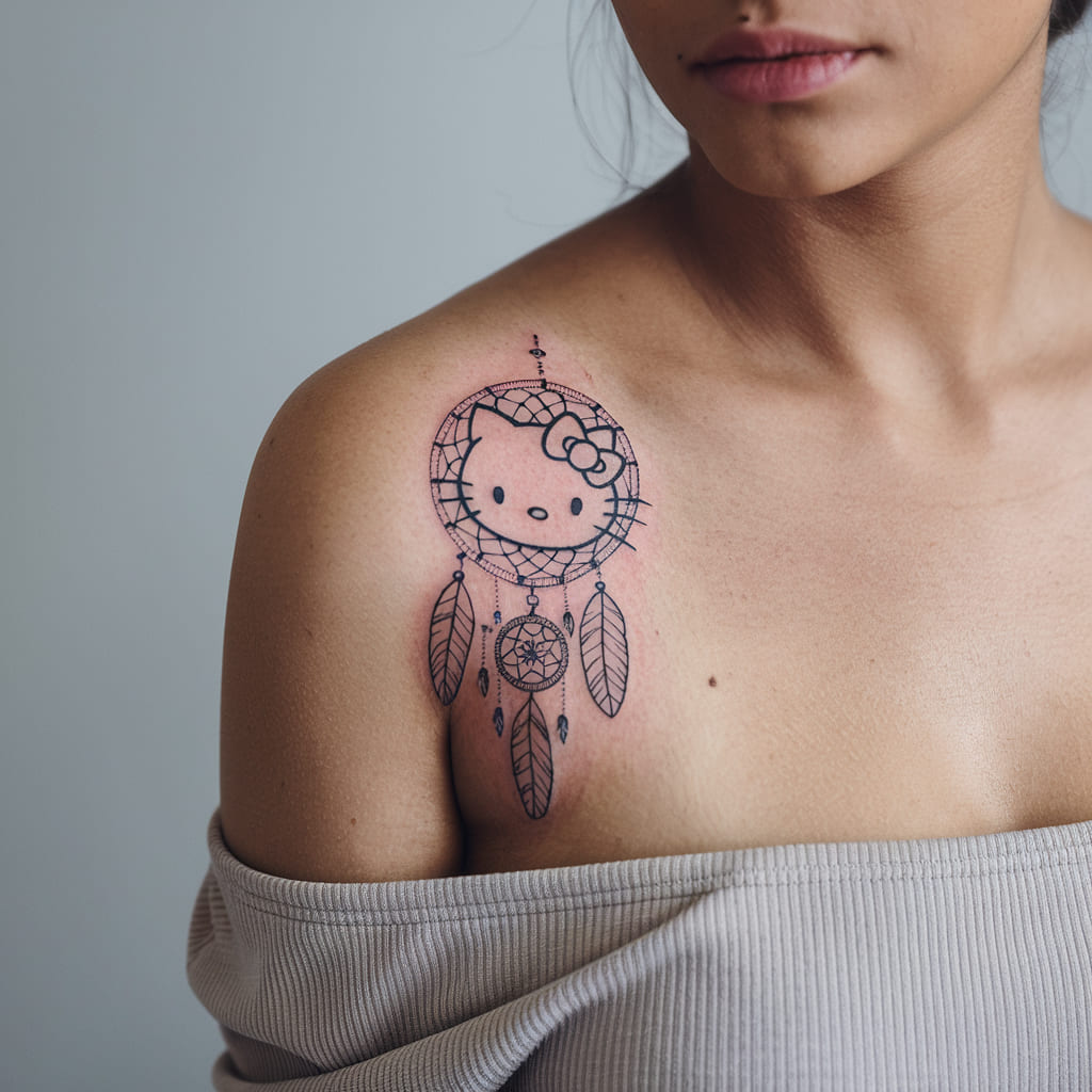 Hello Kitty with a Dreamcatcher