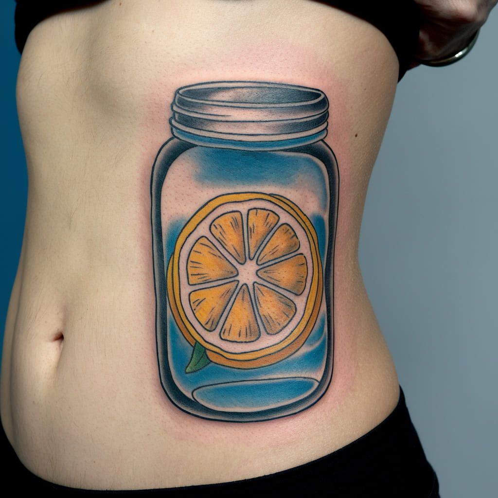 Lemon Slices in a Jar on the Ribcage