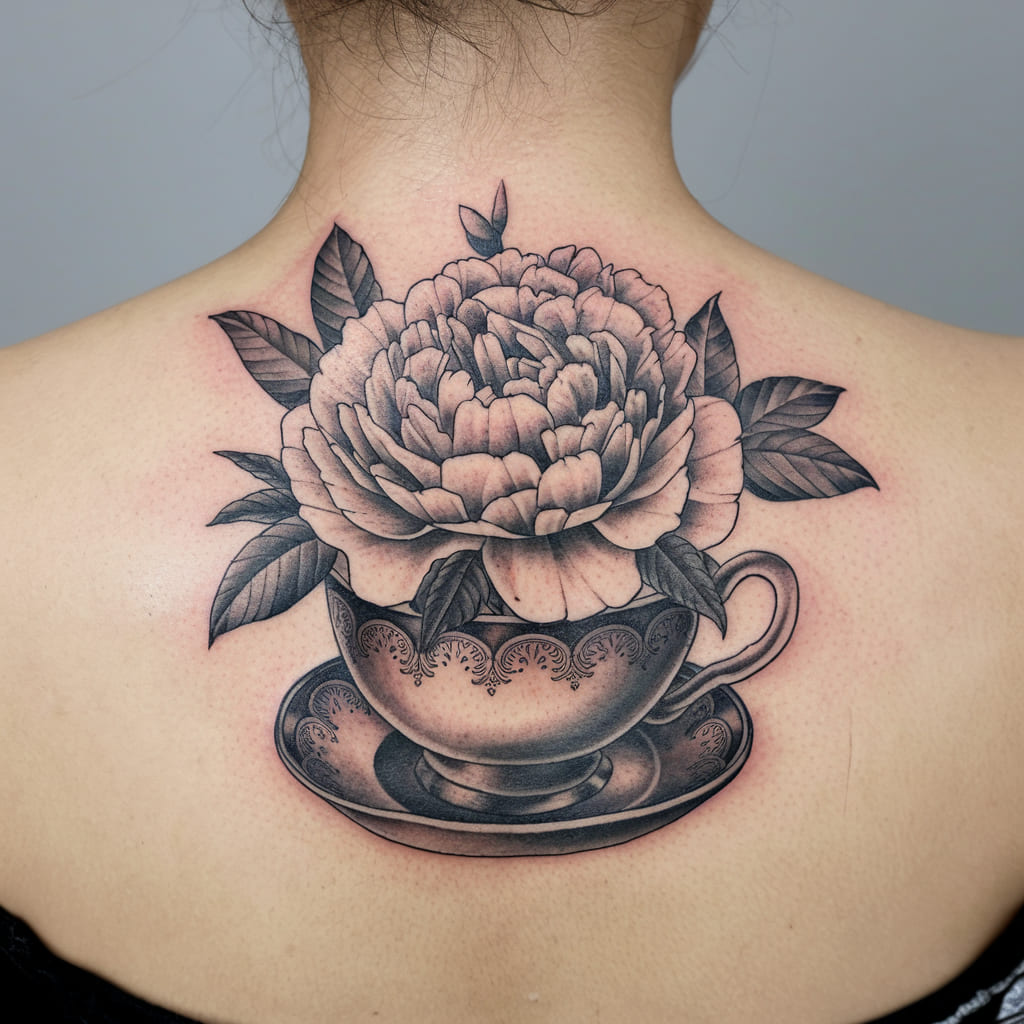 Peony in a Teacup