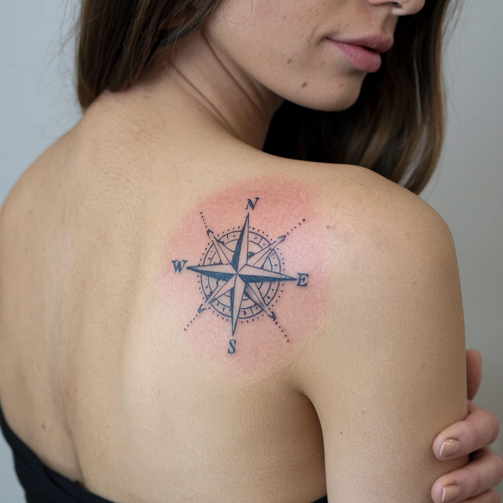 Tiny Compass Rose