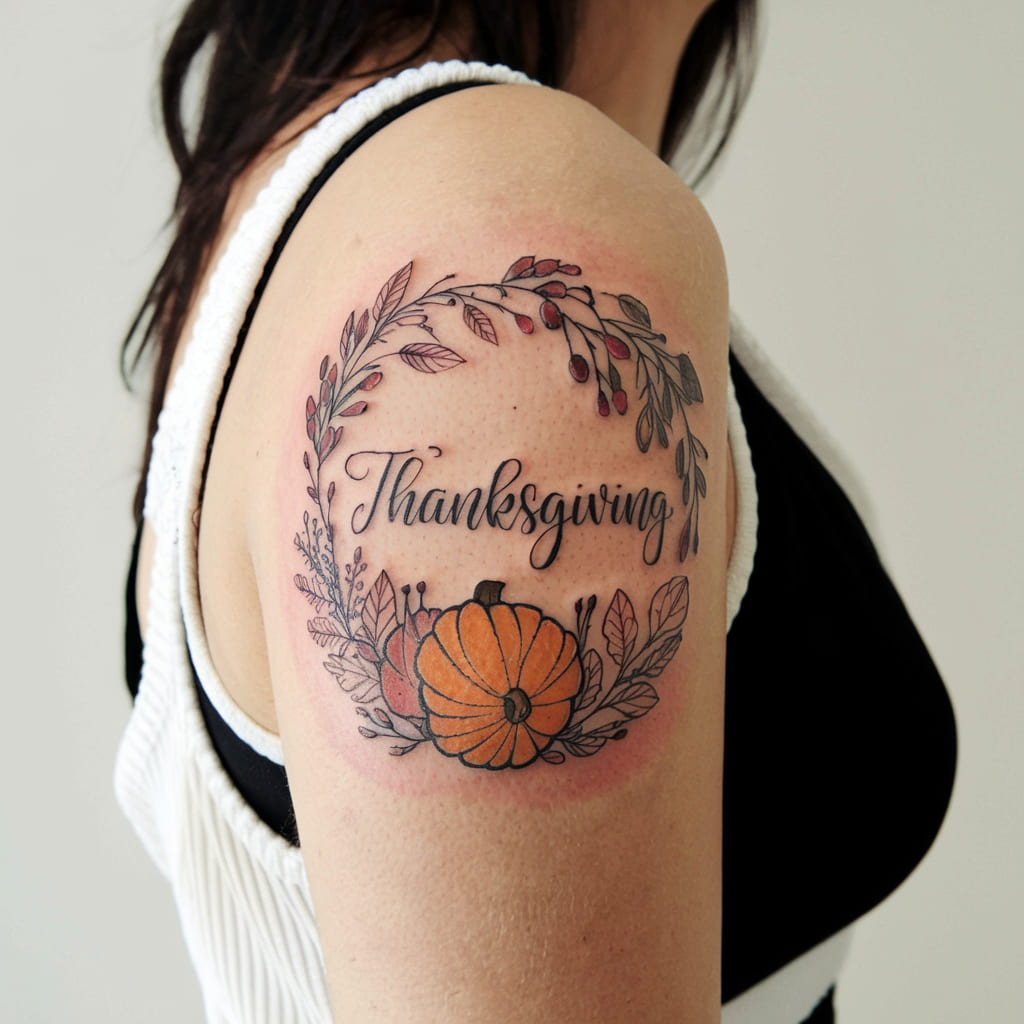 Autumn Wreath Tattoo