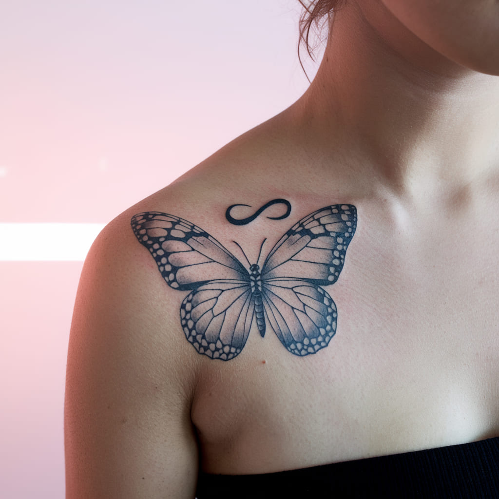 Butterfly and Infinity Symbol