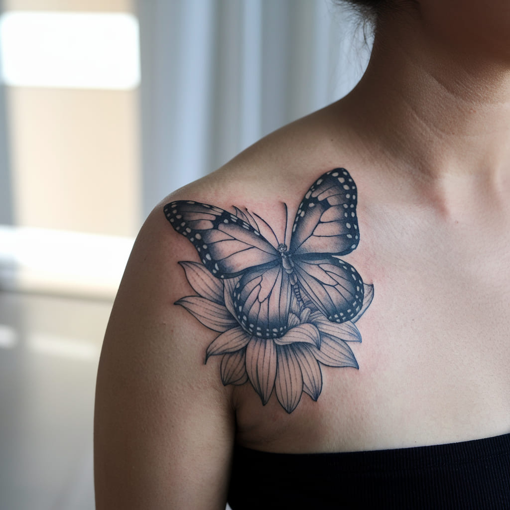 Butterfly on the Shoulder