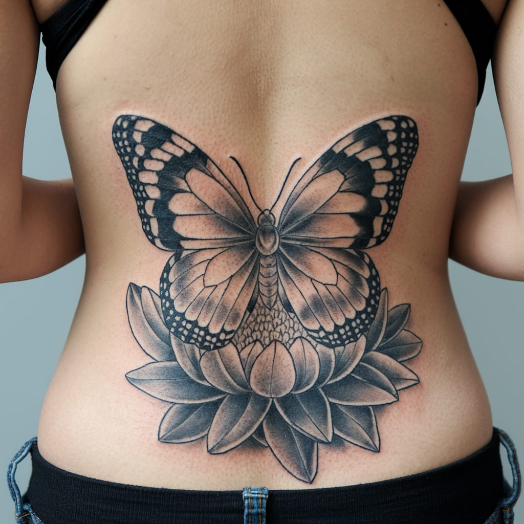 Butterfly with Heart Wings