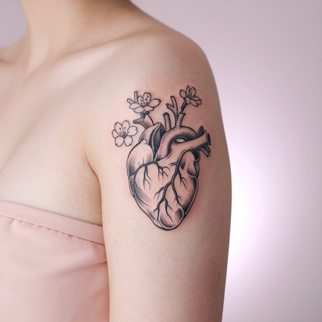 Cherry Blossom Heart