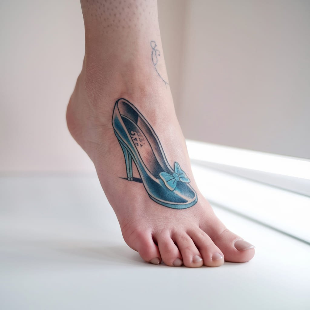 Cinderella Slipper Tattoo