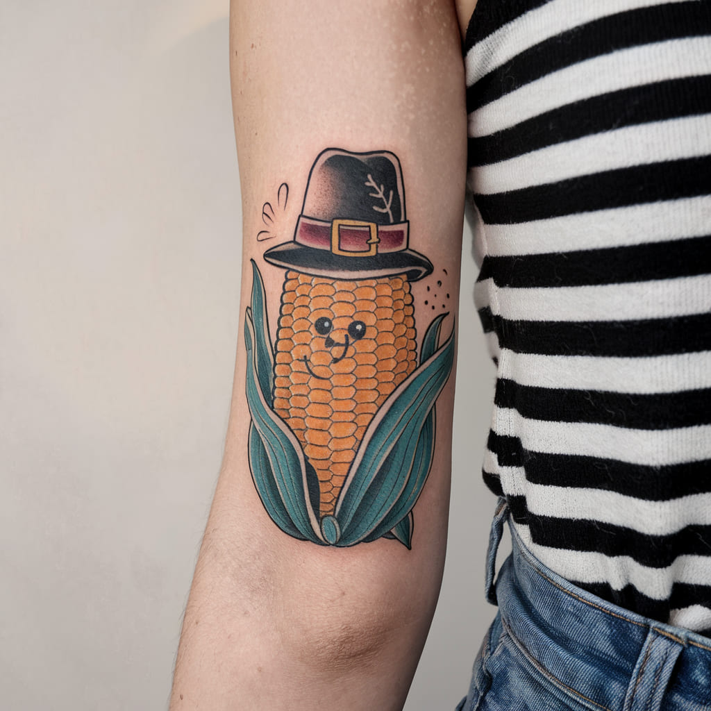 Corn on the Cob Tattoo