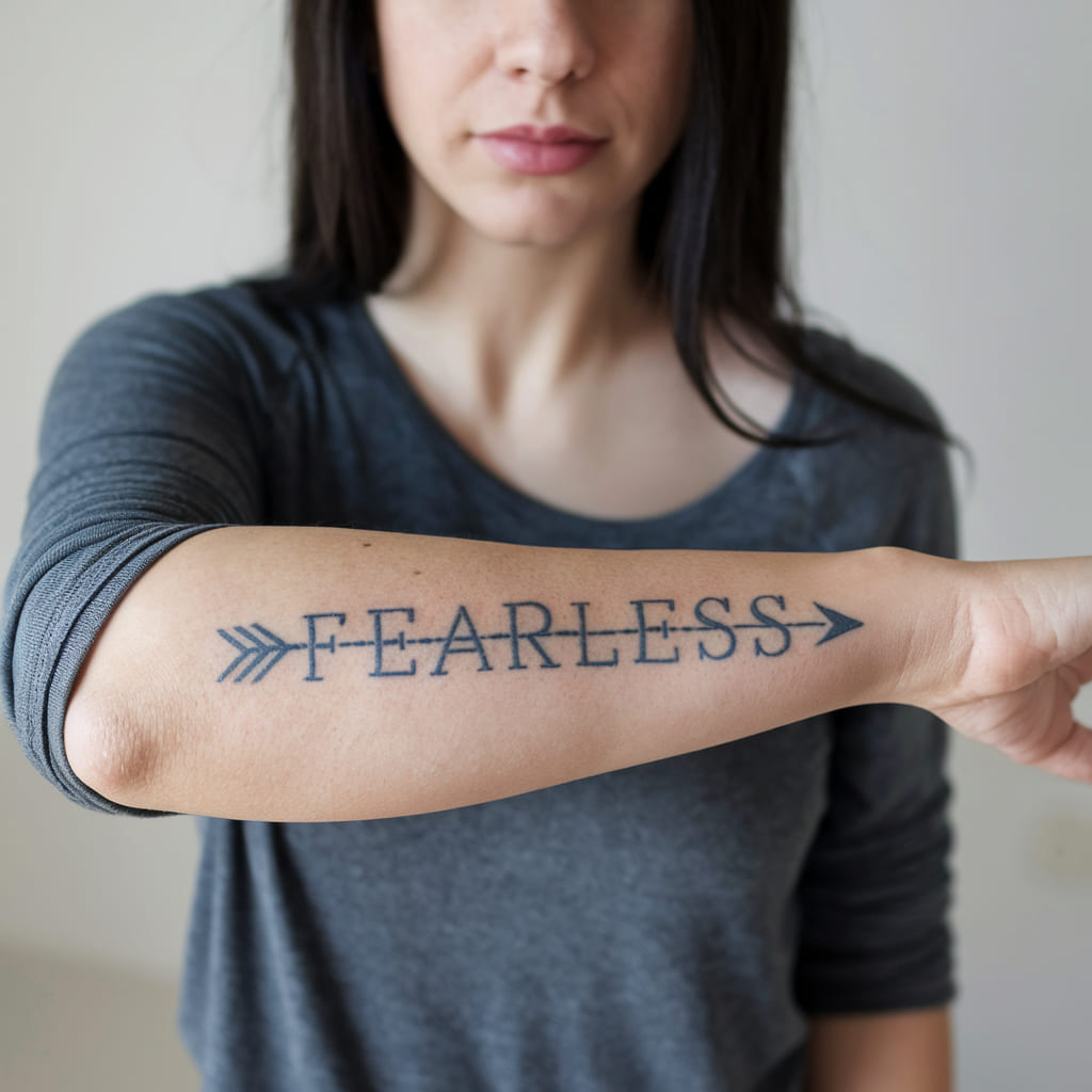 Fearless with Arrow Design