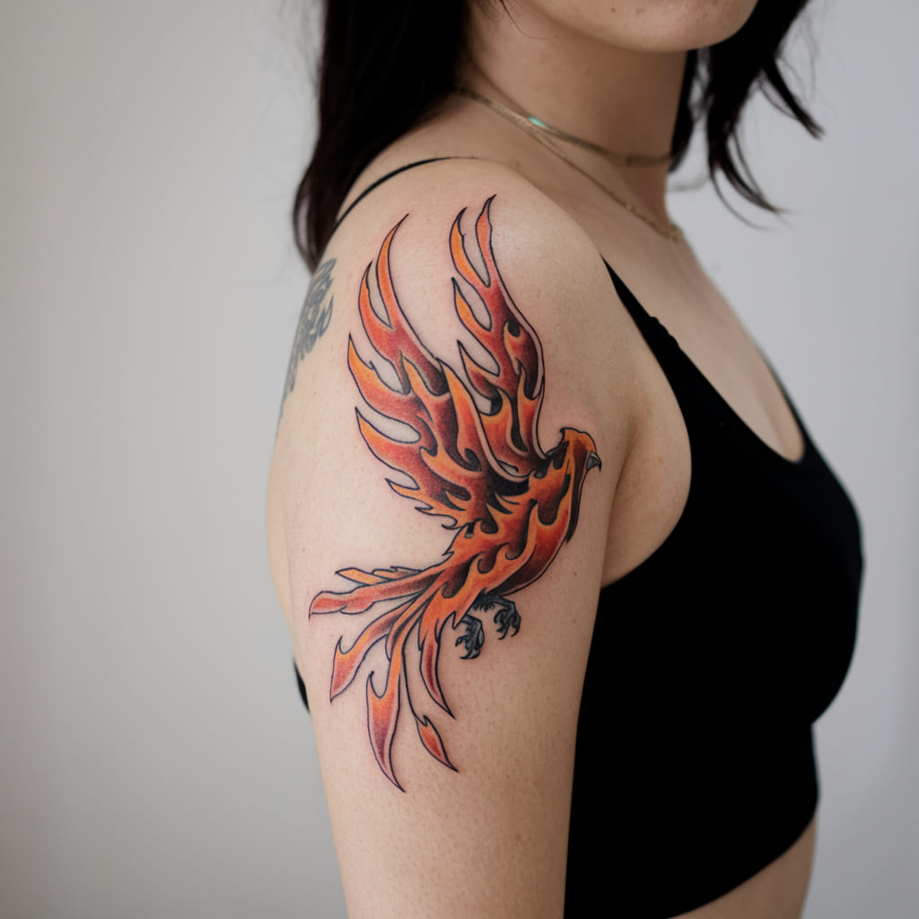 Fire Bird Tattoo