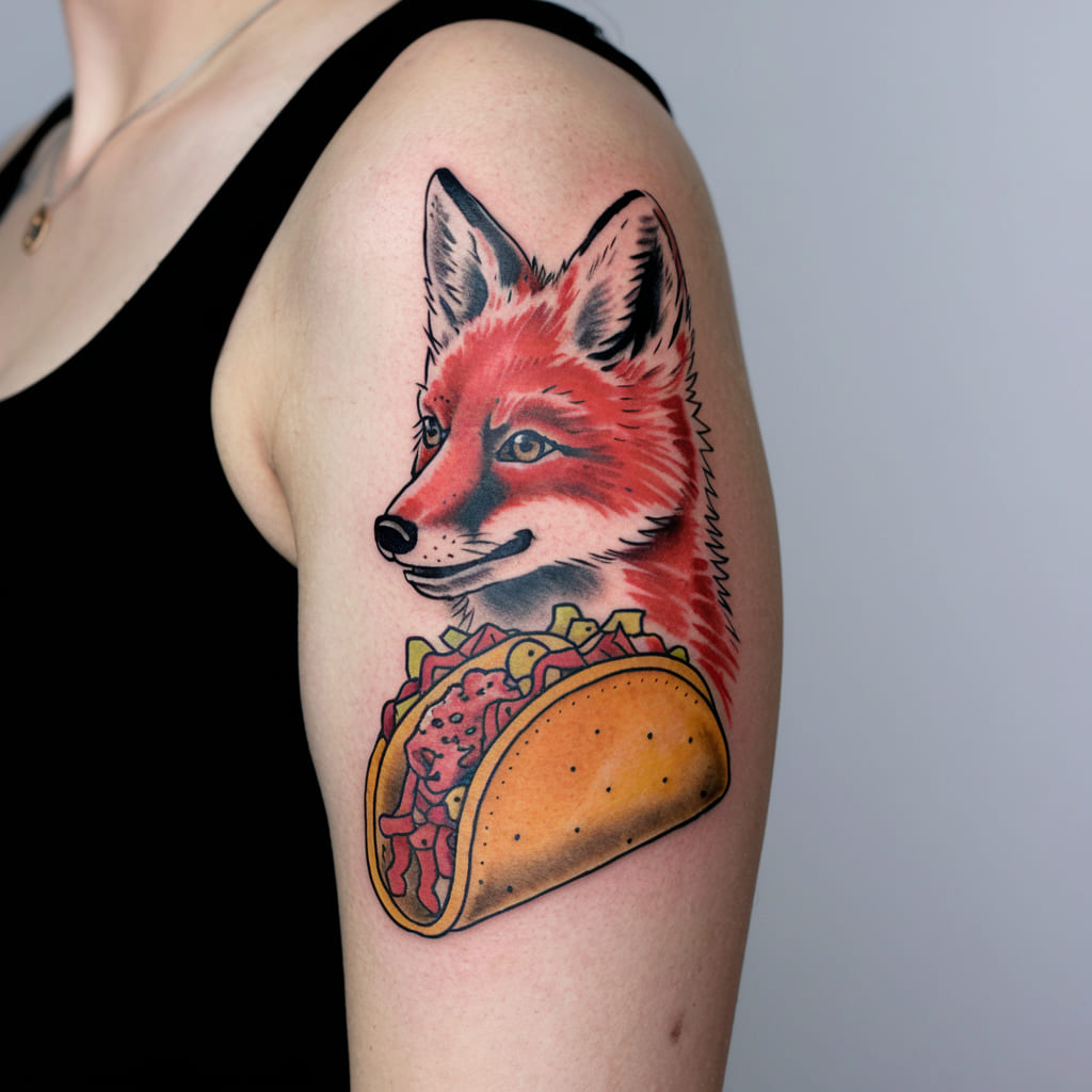 Fox Eating a Taco