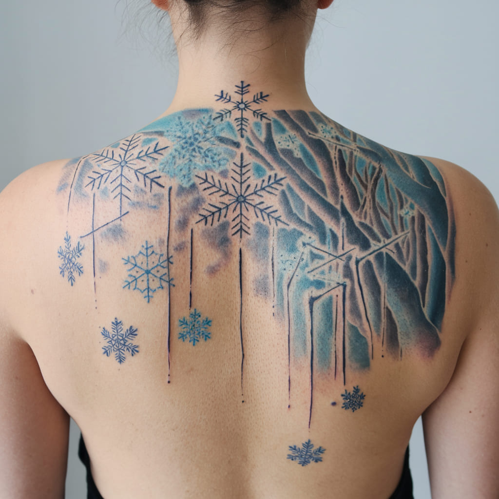 Frozen Snowflakes Tattoo