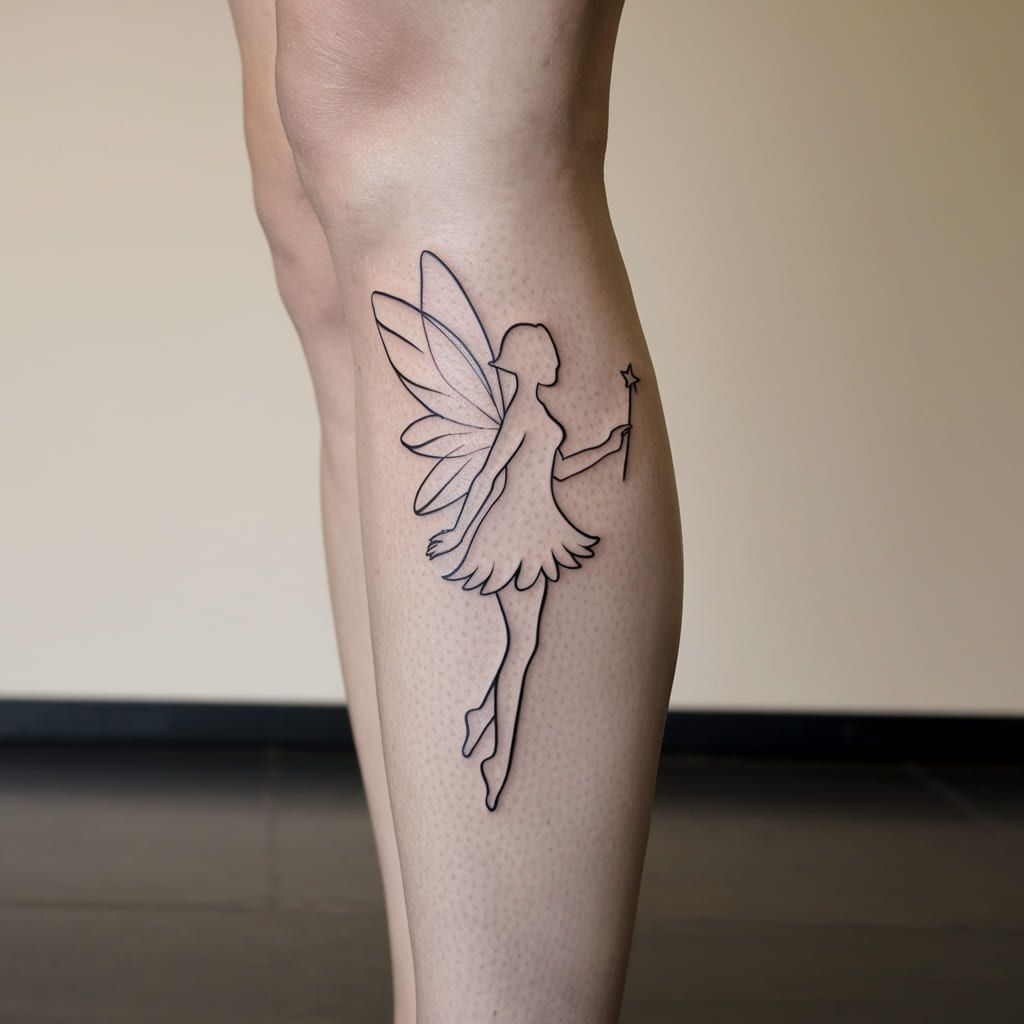 Minimalist Fairy Tattoo