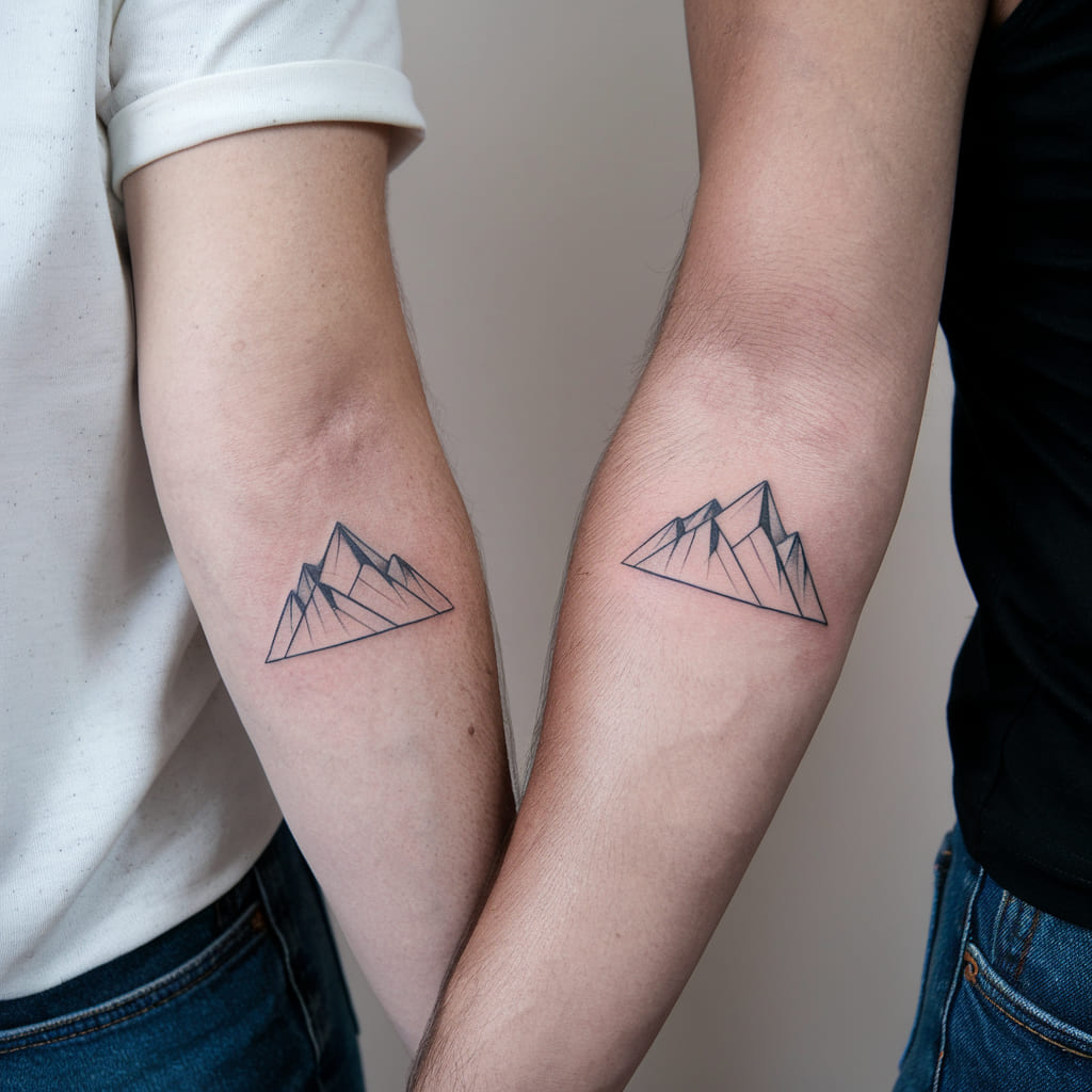 Minimalist Mountain Tattoos