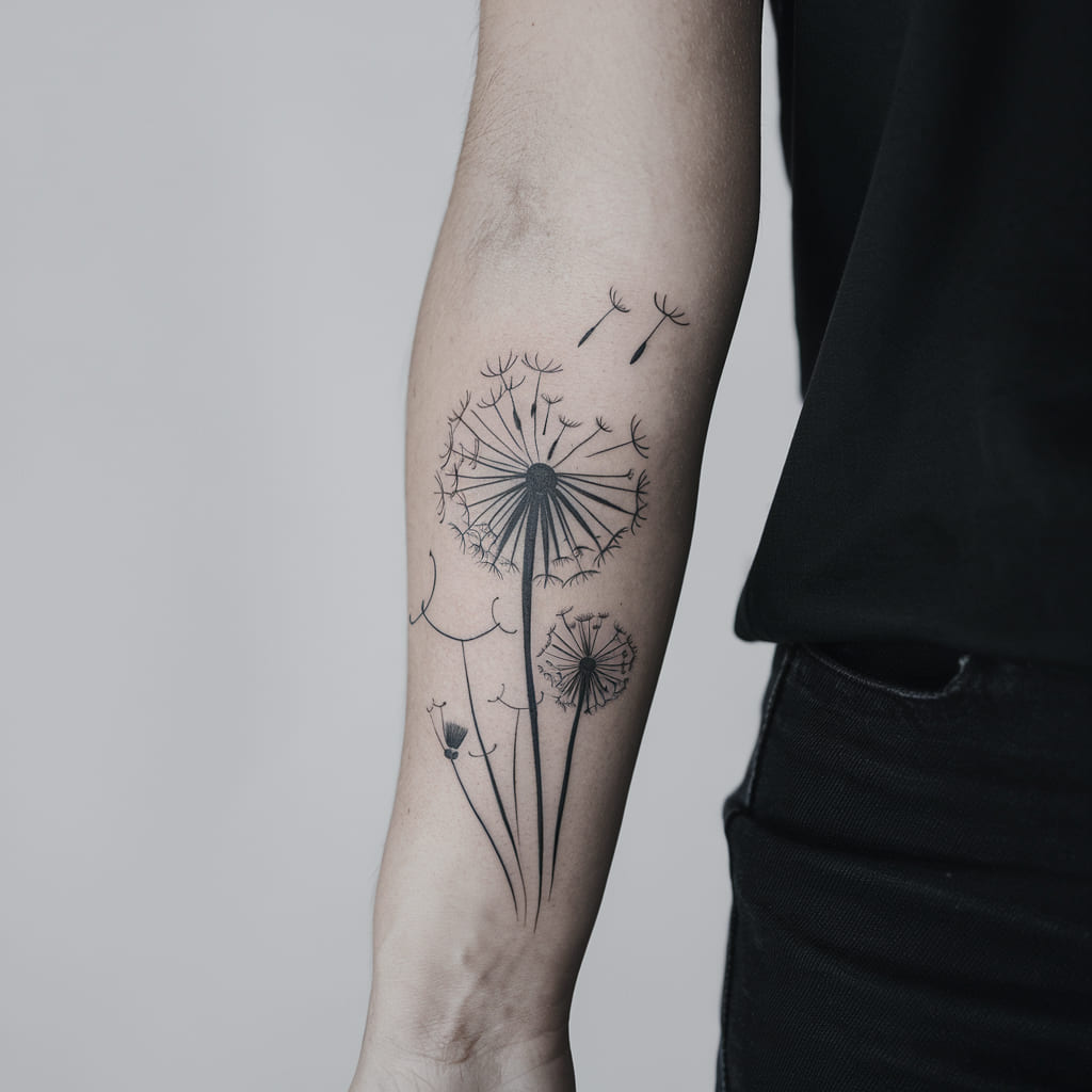 Monochrome Dandelion