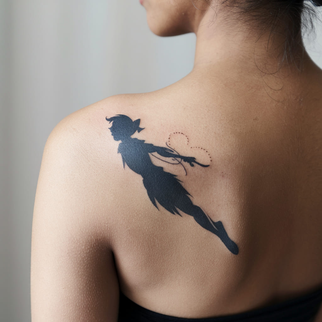 Peter Pan Shadow Tattoo