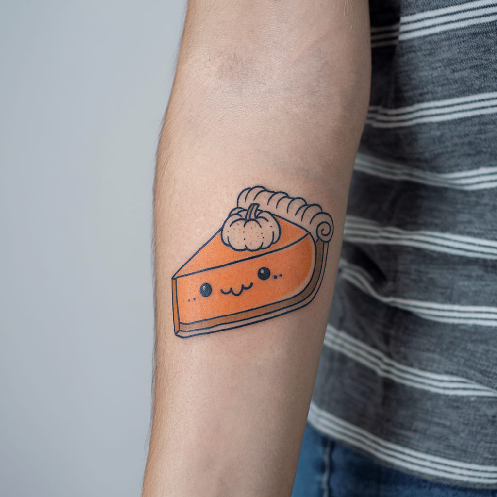 Pumpkin Pie Slice Tattoo