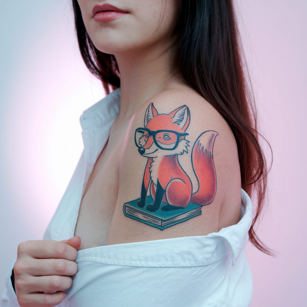 Silly Fox with Glasses