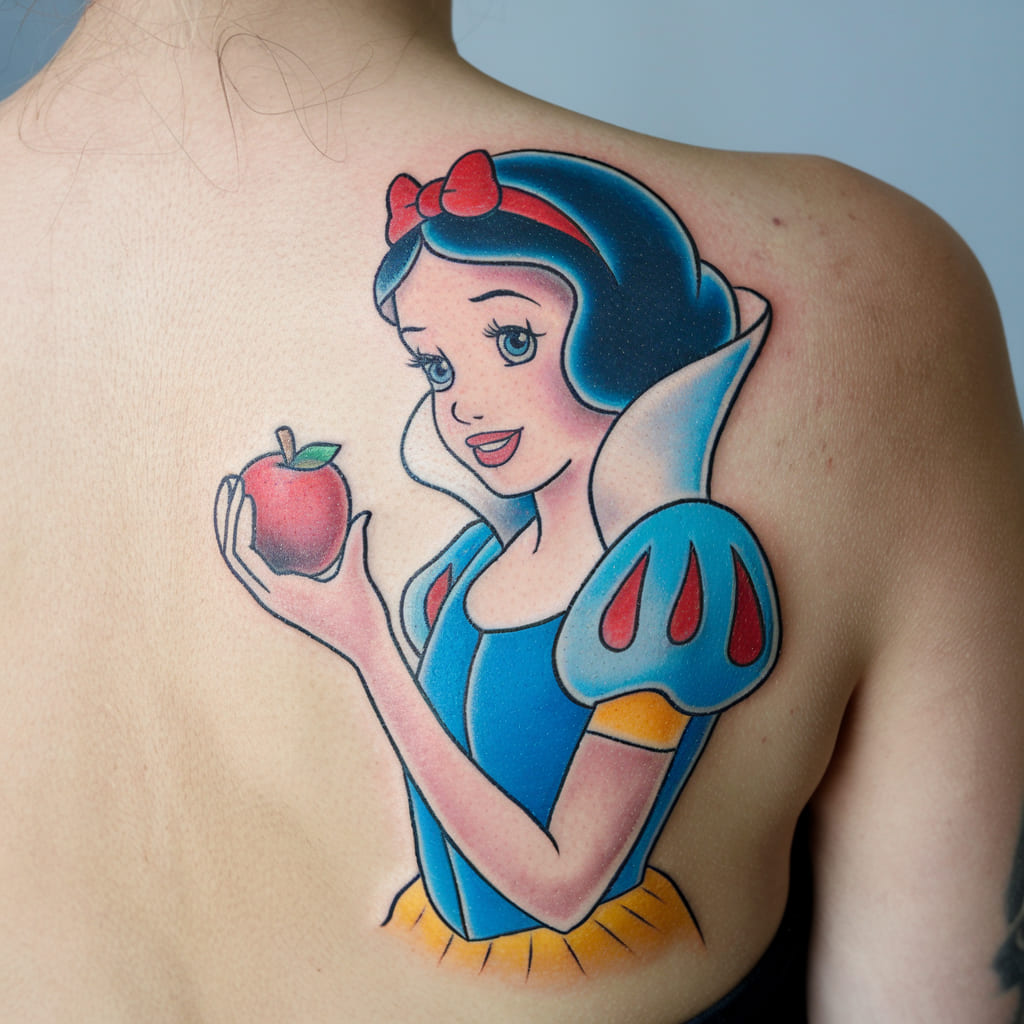 Snow White Apple Tattoo