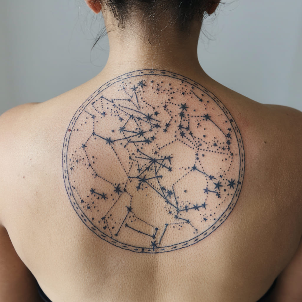 Star Map Tattoo