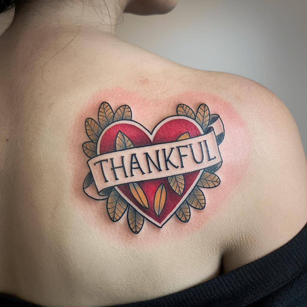 Thankful Heart Tattoo