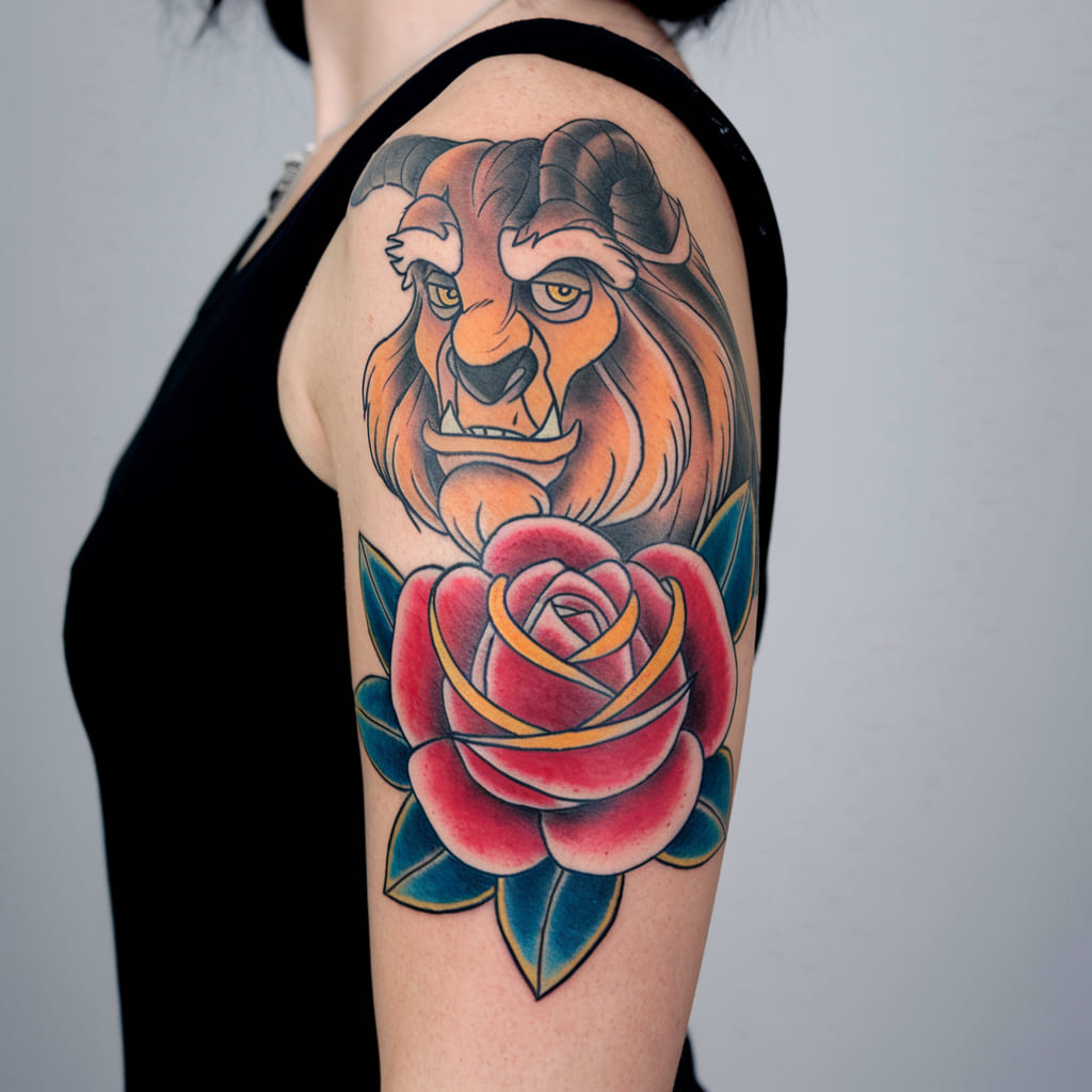 The Beast Rose Tattoo