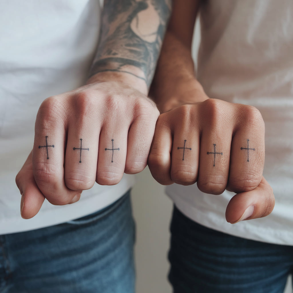 Tiny Cross Tattoos