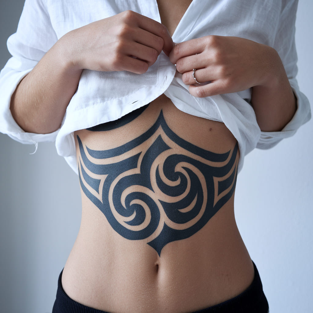 Tribal Waist Tattoo