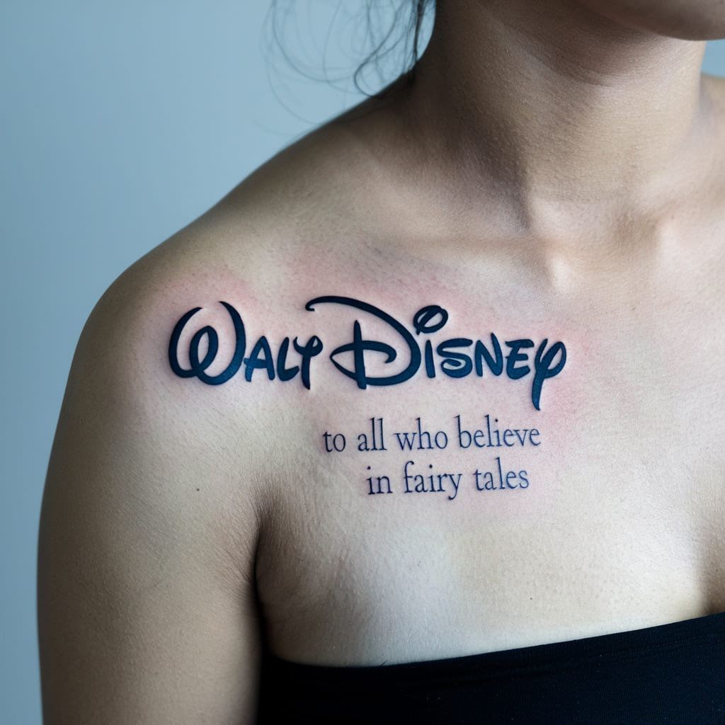 Walt Disney Signature Tattoo