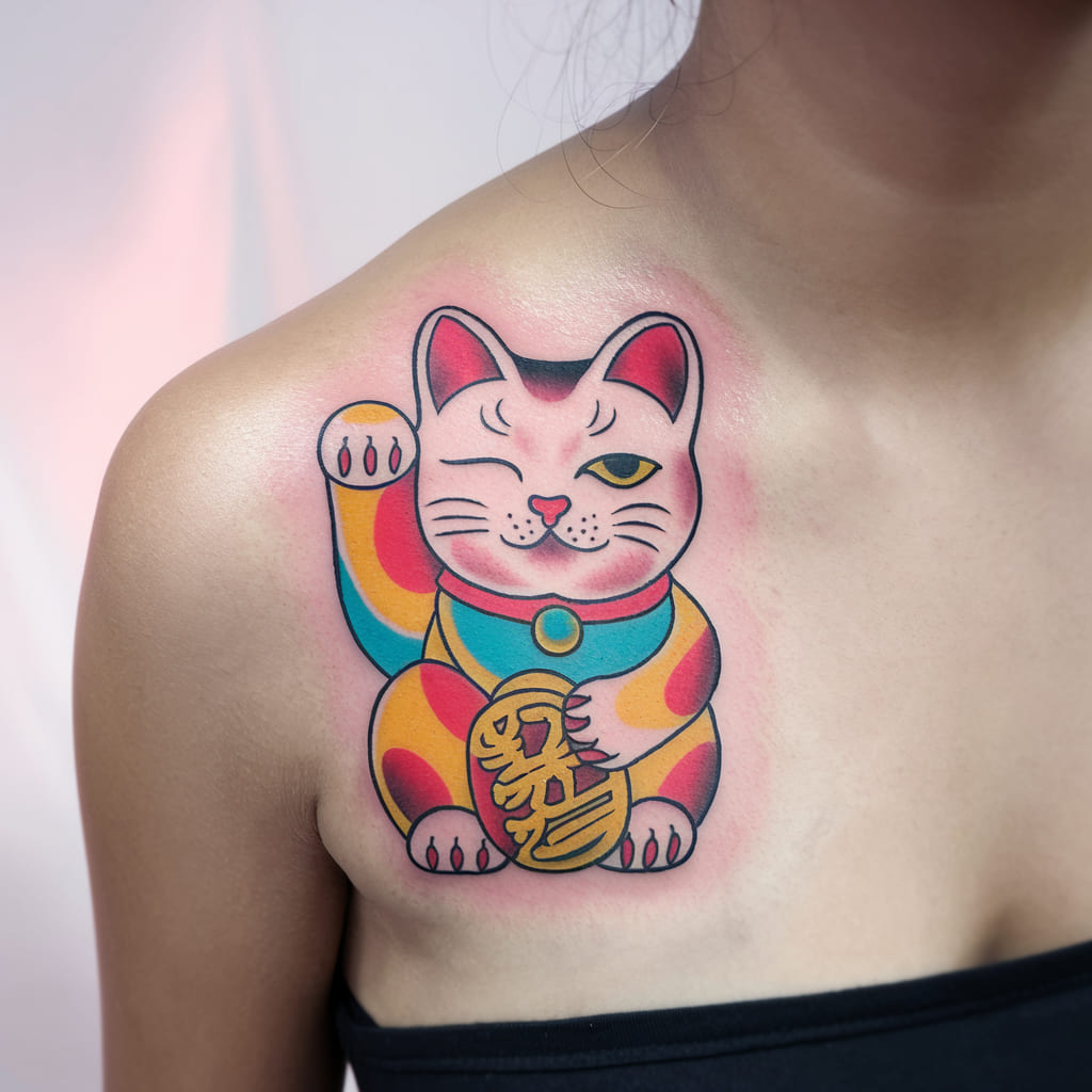 Winking Lucky Cat